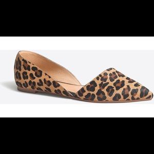 Jcrew D’orsay leopard print flats